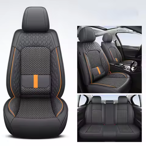 Universal PU Leather Car Seat Covers For Haval Dargo Toyota Wish Hyundai I40 hb20 Gol G5 GAC GS8 MG 