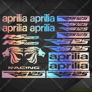 Aprilia | For Aprilia Rs 125 Stickers Motorcycle Sticker Decal Moto Fuel Tank Rs125 Logo Decals Kit
