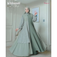 [Ready] Gamis Khinanti Set Outer &amp; Khimar By Zabannia