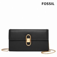 FOSSIL Avondale 真皮斜背式WOC 長夾/小包/晚宴包 黑色 ZB1887001
