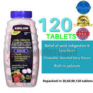 Kirkland Signature Antacid Ultra Strength, 1000 mg- 120 Tablets- AUTHENTIC