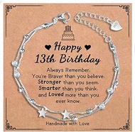 13th-21st Birthday Bracelet Gifts for Her 13th 16th 18th 21st Happy Birthday Gift Ideas Star Bracele