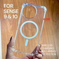 Case untuk SHARP AQUOS SENSE 9 10 AirBag Clear Anti Crack Cover Bening Premium MAGSAFE