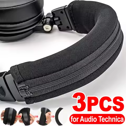 For Audio Technica Headset Head Beam Cover Portable Zipper Protective Sleeve for ATH-M30 M40 M50 M50