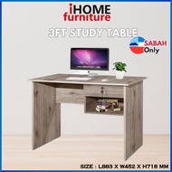 iHOME FURNITURE SABAH 🔥READY STOCK 🔥WRITING TABLE W/ DRAWER / MEJA TULIS DENGAN LACI / STUDY TABLE /