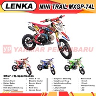 Motor Cross Mini Trail 110cc 4 Tak LENKA MXGP-74L