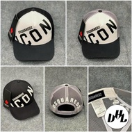 DSQUARED2 Men's and Women's Fashion Button Mesh Cap, Dsquared2 Mesh Hat with MU136 color combination