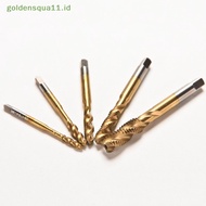 Goldensqua M3 M4 M5 M6 M8 High Speed Steel HSS Ulir Sekrup Metrik Spir