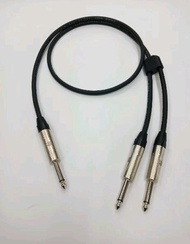 Kabel Canare Standard 3Mtr Plus Jack Akai 6.5mm Male To 2 Akai 6.5mm