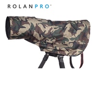 Rolanpro L Size Rain Cover Raincoat for Telephoto Lens Rain Cover/Lens Raincoat Camouflage Clothing 