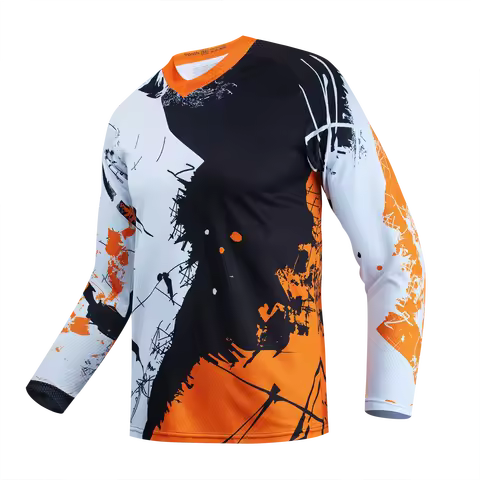 Motocross Jersey Youth Dirt Bike Jersey Kids bmx Shirt Off Road mtb Jersey Boys Motocycle Shirt Endu