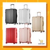 CASA CART Beg Bagasi Kembara Rekaan Biasa 20inch 24inch Bahan ABS Beg Beg Bagasi