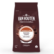 Van Houten Semi Sweet Chocolate Baking Chips 1kg