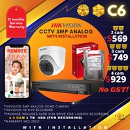 C6 Hikvision / Dahua - Best $ Value - IP POE Security Camera & Analog CCTV Camera Installation