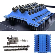 [Dynwave3] Engine Parts Organizer Tray, Lightweight Car Cylinder Head Parts Storage Tray, Blue, for 