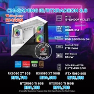 CM-GAMING i5/RTXRADEON 3.6 - PC GAMING PACKAGE / 8GB DDR4 / 1TB SSD / i5 12400F + GPU OPTION(S)