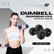 Neoprene Rubber Dumbbell 5Kg Gym Sports Dumbbell Fitness Dumbbell 5 Kg Barbell