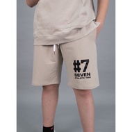 Beige fishskin shorts 7 seven