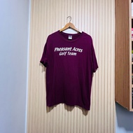 GILDAN PHEASANT ACRES GOLF TEAM VINTAGE PRINTED CREW NECK TSHIRT SHORT SLEEVE LARGE 21.5x29