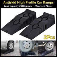 【COD】Car.Ramp รองล้อยกรถ ทางลาดรถยนต์ RhinoRamps Vehicle Ramp Max- Pair 1 คู่สีดำ 2500 กก. หนักรถทาง