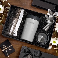 【手沖咖啡套裝禮盒】隨行保溫杯/雙層玻璃濾杯組 咖啡杯 聖誕禮