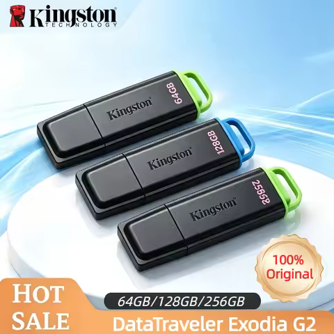 Kingston DTXG2 Exodia 64GB USB3 2 Pen Drive Memory Stick For Laptop Desktop PC Pro Max Speed Ultra C