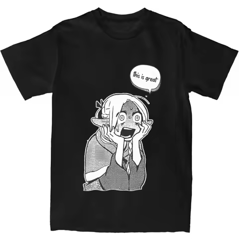 Dungeon Meshi Marcille T-Shirt Manga Art Hip Hop T Shirts Short Sleeves Classic Tops Summer Cotton O