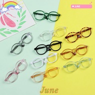 JUNE1 Toys Round Glasses Cute Changing Clothes 9cm Doll Decoration