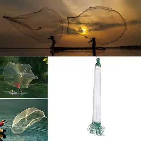 Fishing Net Single Mesh Nylon Float Trap Monofilament Gill Net Fishing Accessories For Hand Casting 