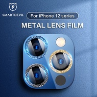 SmartDevil Tempered glass lens film for iphone 13 Pro max iPhone 12 Pro Max lens film  diamond alloy lens protector ring full screen rear camera lens film