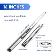 AOLISHENG Ray Trượt Công Nghiệp Hạng Nặng Ray Trượt Dày 1 Cặp Ổ Bi 12/24 Inch Chịu Tải 120Kg Ngăn Ké