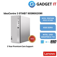 LENOVO IDEACENTRE 3 07IAB7 90SM002XMI DESKTOP (PENTIUM G7400 ,8GB,256GB SSD,UHD GRAPHICS 710,WIN11) 