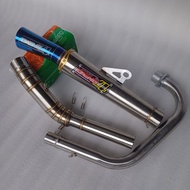 Open Spec Daeng sai4 exhaust pipe for Raider Carb/Fi Tmx 125/155 rs 150 snper 135/150 sykgo 125/150