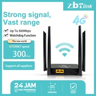 ZBTlink router 4G 300Mbps supports SIM card/Ethernet cable WiFi 2.4G HZ support, so operators