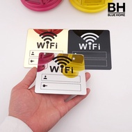 【BH】WiFi Signage Sticker Mirror Surface Account Password Acrylic WiFi Sign 3D Mirror Wall Sticker for Home