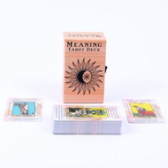 Meaning Tarot Deck In Sliding Rigid Gift Box 78 Pcs 12*7cm Tarot Cards with Keywords on Them, Guideb