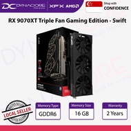 XFX Swift AMD Radeon RX 9070XT Triple Fan Gaming Edition  16GB GDDR6  Graphics Card