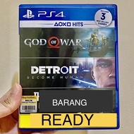 Cassette Ps4 Hits Bundle God of War Detroit Become Human Detroit ps playstation 4 gow games original