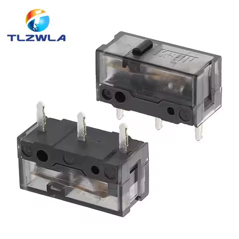 Kailh Micro Switch 80M life Gaming Mouse Micro Switch 3 Pin Black Dot used On Computer Mice Left Rig