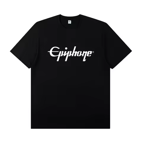 Plus Size Epiphone Epiphone Guitar Peripheral Short Sleeve T-shirt Rock Band Music Festival Practice