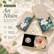 AN NHIEN - SILK SCARF GIFT SET 70x70CM + DRESS BOX + CARD BAG, WOMEN'S GIFT February 14 March 8 Octo