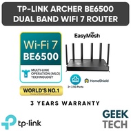 TP-Link Archer BE400 WiFi 7 BE6500 Dual Band Router Dual 2x 2.5G + 3x1G Ports Router with EasyMesh