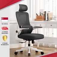 Simhact Office Chair Ergonomic Office Chair Desk Chair with Footrest &amp; Lumbar Support