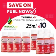 Thermol D Diesel Catalyst [Pack 25ml x10 Bottles] For Gasoline Diesel Additive for Car Diesel Vehicl