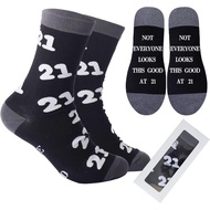 21st Birthday Gifts for Him Men, Stitch Funny 2005 21 Year Old Decoration Socks for Dad Husband Fath