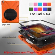 For iPad 2 / 3 / 4 Shockproof Kids Protector Case For iPad2/3/4 Heavy Duty Silicone Hard Cover kicks