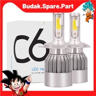 C6  Headlight COD LED H1 H3 H4 H7 H11 9005 9006 Fog Light Bulb Fog Lamp H7 2pcs