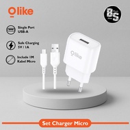 Olike Micro 1A C113M Safe Adaptor White 100 cm