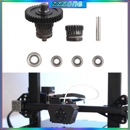 zzz 3D Printers Extruder Gear Nanometer Coating Mold Steel Gear Integrated Shaft for CR-200B Pro 3D Printers Accessory