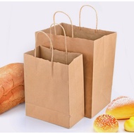 Kraft paper bag wine paper bag takeaway plastic bag brown colour carrier